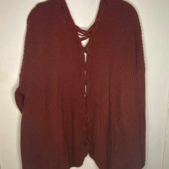 Burgundy cardigan - Picture 2 of 3